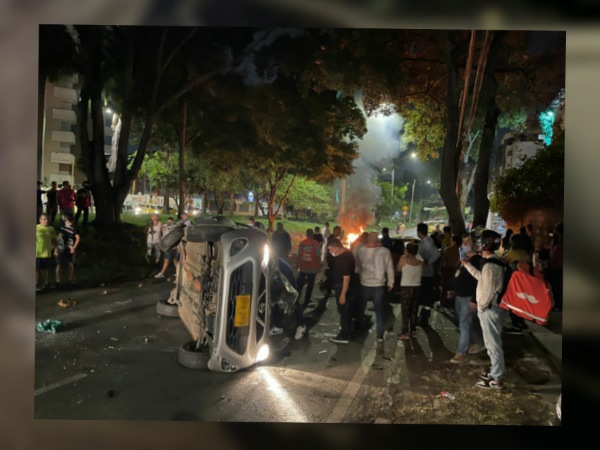 La persecución de un taxista de los presuntos ladrones resultó en un grave accidente en el norte de Cali - Noticias de Colombia