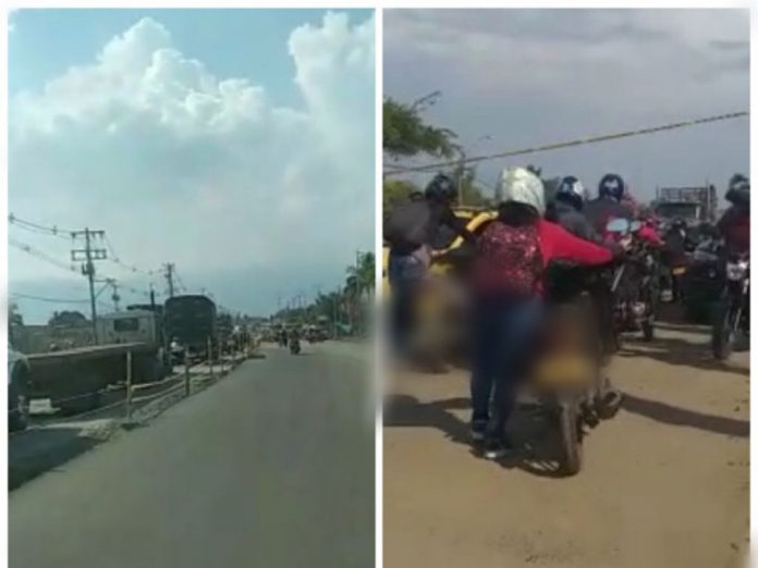 Presencian fuga de gas en La Nubia vía Cali-Candelaria, hay atasco y restricción de paso - Noticias de Colombia