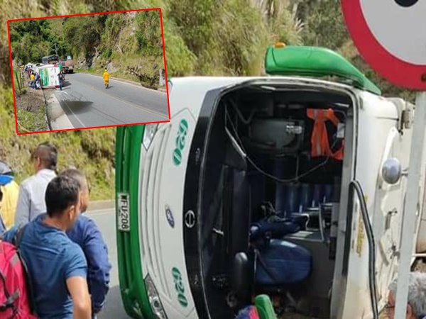 Bus intermunicipal que iba a Tumaco se volcó y habrían cerca de 15 lesionados