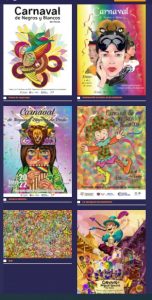 ¡Derroche de talento! afiches del Carnaval exhibidos en el parque de Rumipamba - Noticias de Colombia