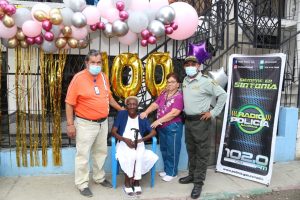 En el barrio Alfonso López celebraron los 100 años de Doña 'Chile'