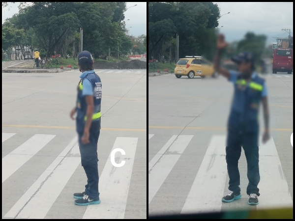Con gafas, gorra, chaleco y pito: civiles regulando el tráfico en la Simón Bolívar, siguen sin semáforos y agentes