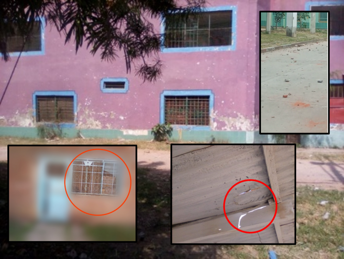 Riñas en Manuela Beltrán e Invicali sin control: hay heridos, un colegio afectado, casas con daños en ventanas y techos