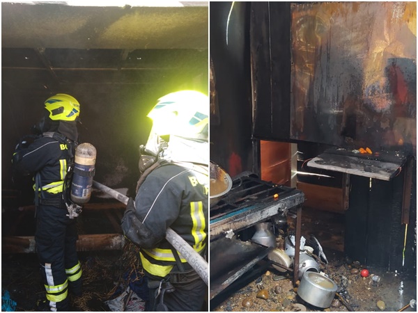 Fuga de gas provocó incendio que destruyó restaurante en el Encano