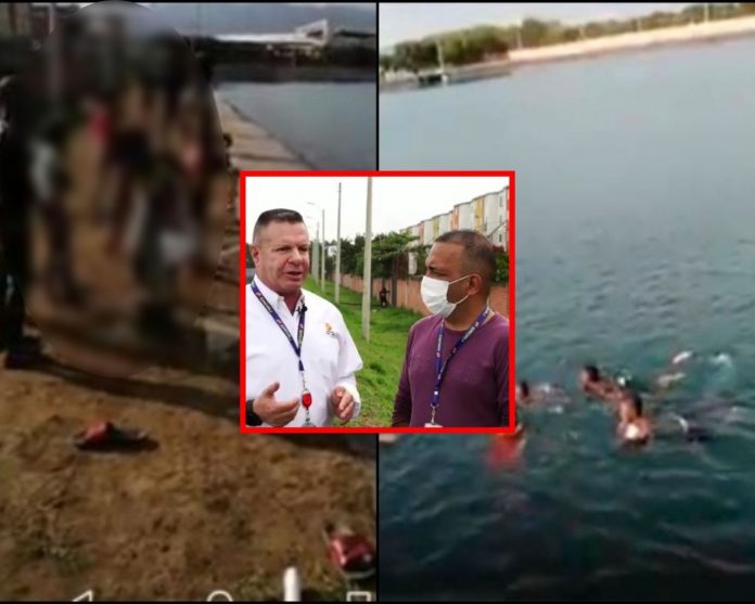 Volvieron a coger de piscina el reservorio de agua en Puerto Mallarino, temen haya una nueva tragedia