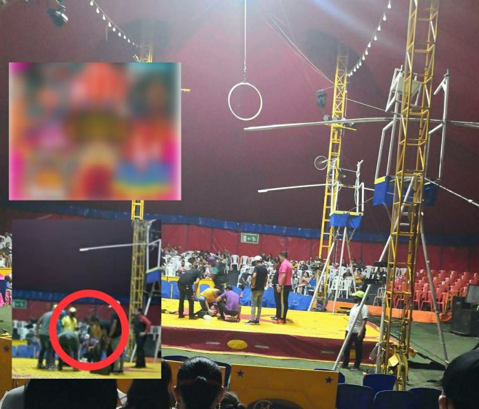 Trapeze artist fell in the middle of a circus show in Acacias, "the children screamed"