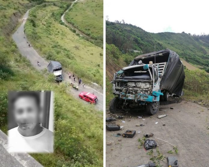 Luis fue la víctima mortal del accidente en Tangua: su camión colisionó con otro vehículo y cayeron al abismo