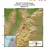 The recent earthquake that had Docordó as its epicenter in Chocó was not the only one, today there are five in Colombia