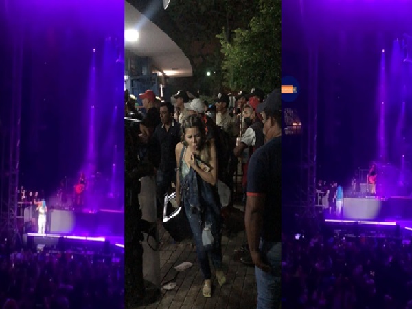 "Hey, it's dangerous for them to throw those gases here": Karol G got angry with the Police for throwing pepper spray and left the stage