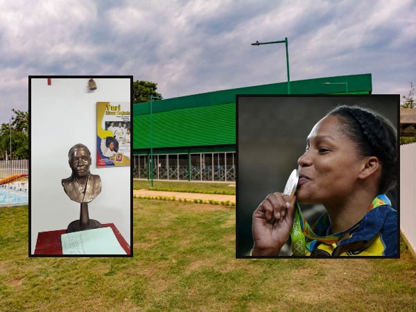 Nada que encuentran la escultura de la jodaka Yuri Alvear, fue hurtada del coliseo en Jamundí