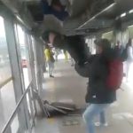 "Casi se llevan el techo", pero ciudadano frustró robo en estación de Transmilenio