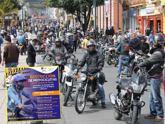 restricciones motociclistas en Pasto