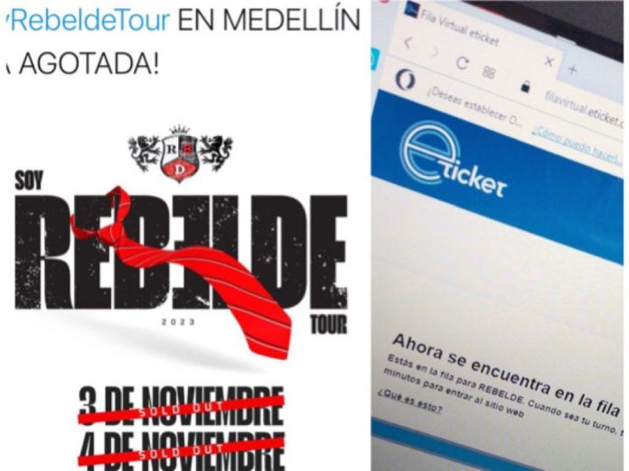 ¿Revendedores aprovechando? Otra vez agotaron boletería para Rebelde en Medellín