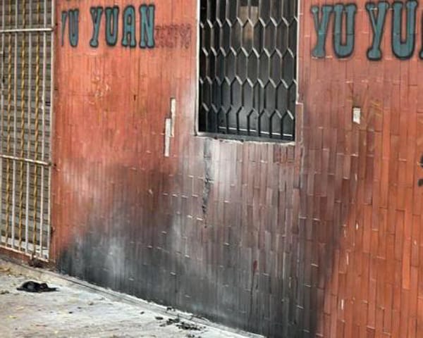 A restaurante chino en San Roque le lanzaron bomba incendiaria, investigan si se debe a extorsiones