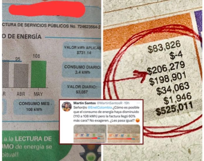 Hasta el hijo del expresidente Santos se quejó: le llegó más cara la factura de energía de Enel Colombia