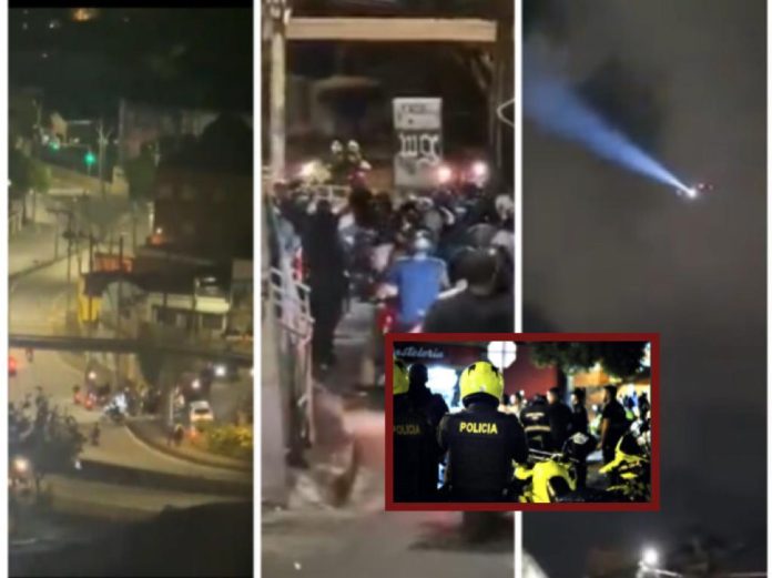 Policía, sobrevuelos y caravanas de motos: preocupantes noches en Cali