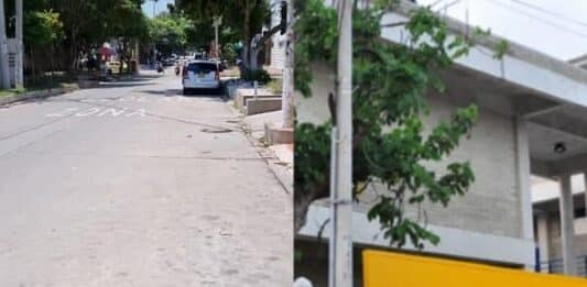 Sujeto en bicicleta está atracando a estudiantes de plantel educativo en San José, Barranquilla