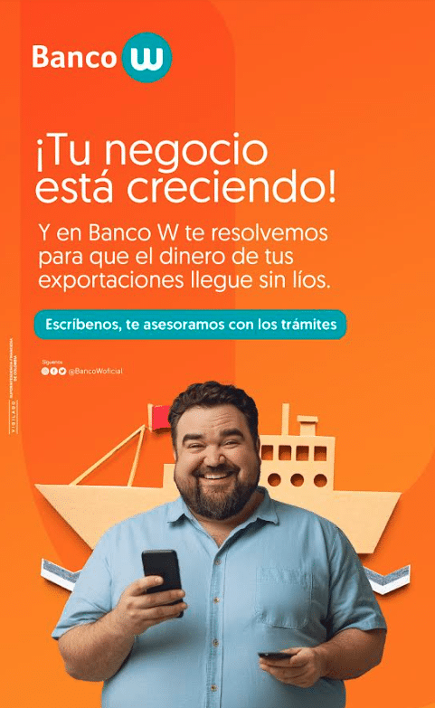 Banco W launches export payment service for entrepreneurs who sell their products abroad through digital means